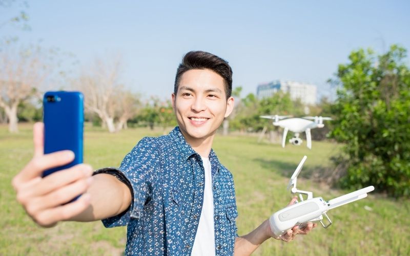 Drones for selfies