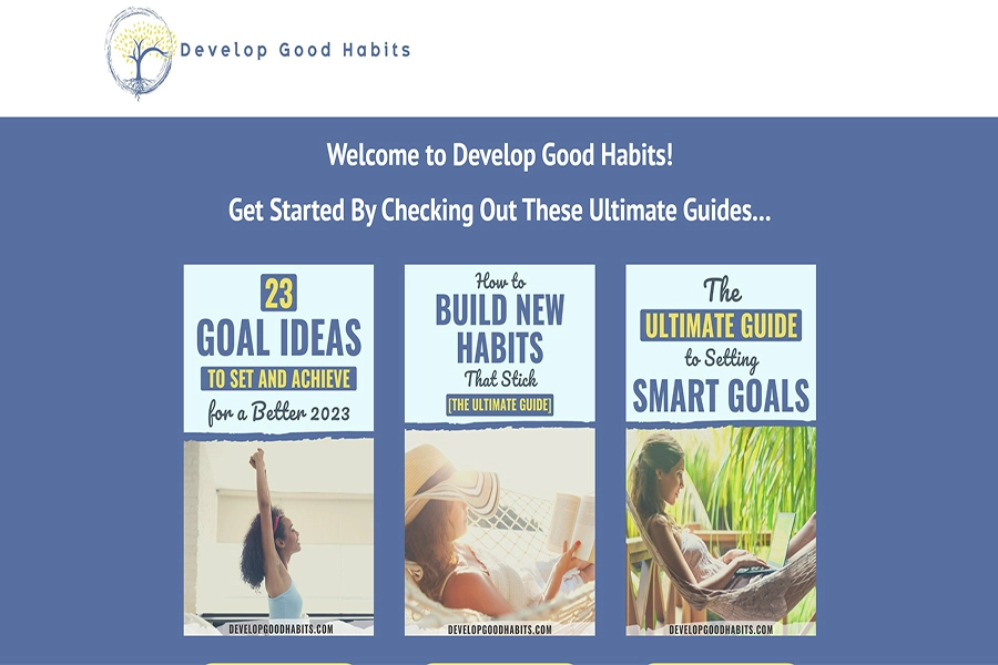 develop good habits