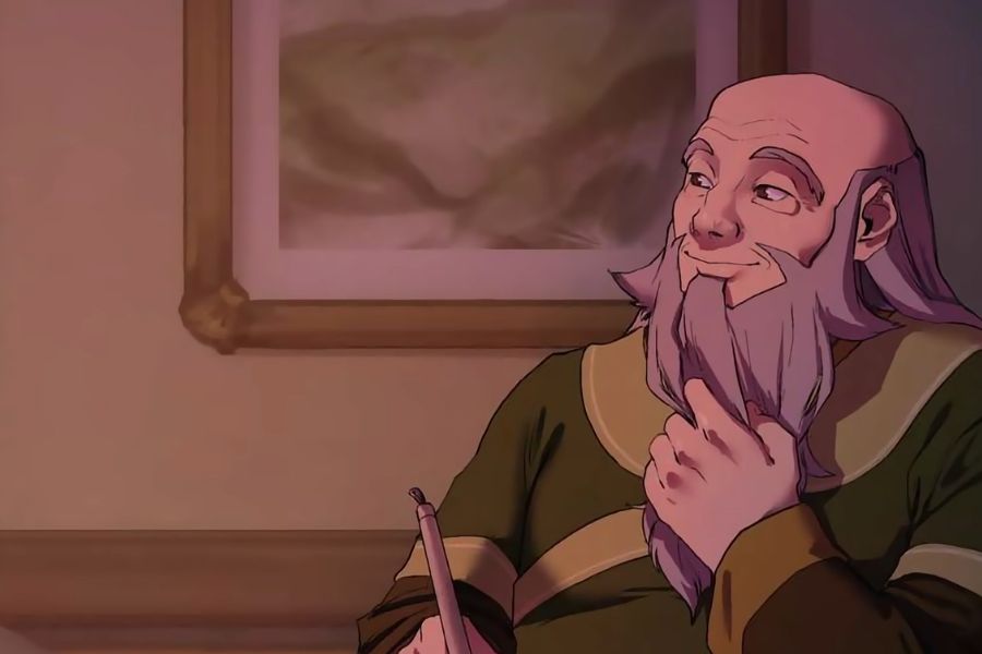 Uncle Iroh is giving wisdon