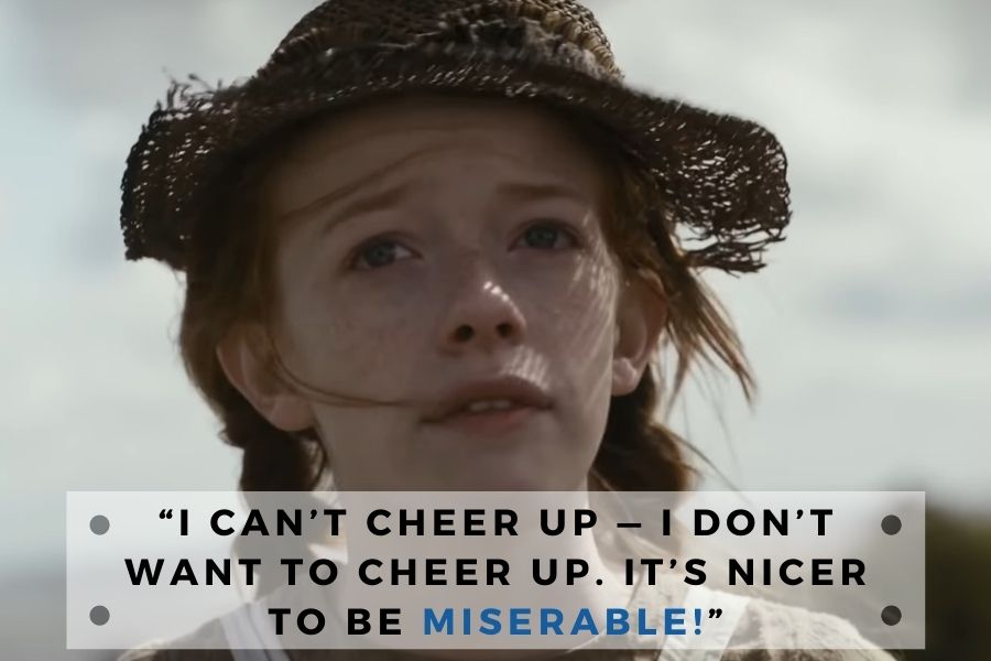 anne of green gables quote about being cheer up