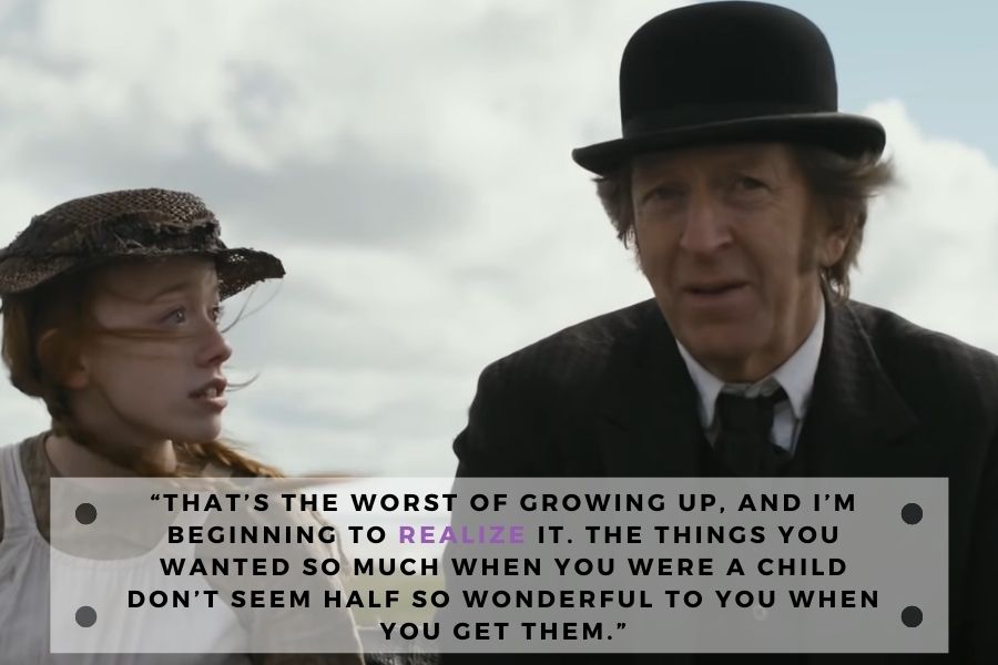 anne of green gables quote about growing up