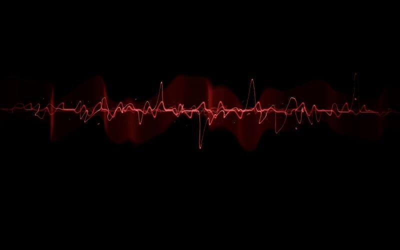  it's a heartbeat, but it could be sound waves, or any type of waves.