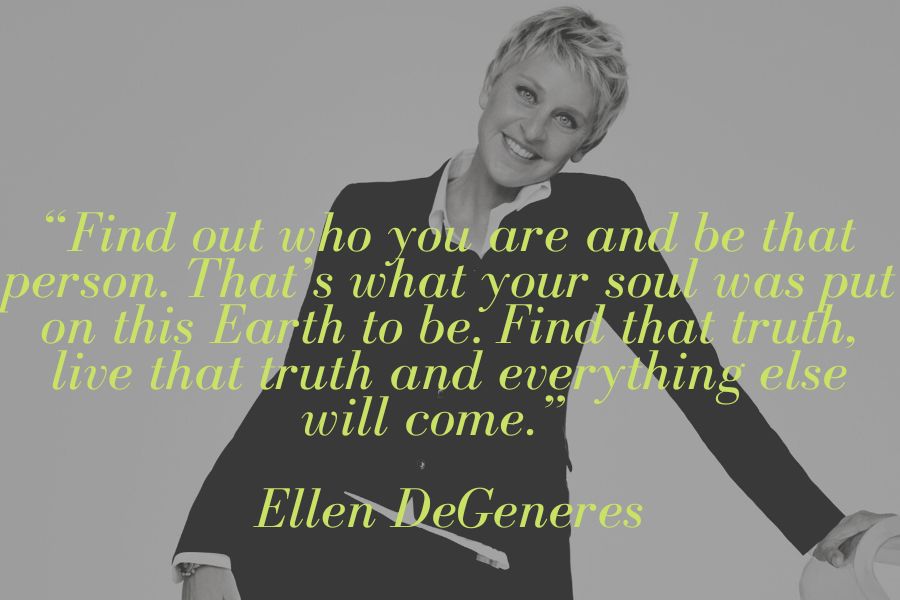 Ellen DeGeneres quote about bad bitches