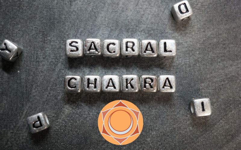 Sacral Chakra block letters close up