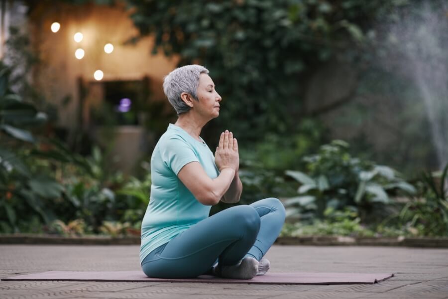 Woman Practicing Yoga