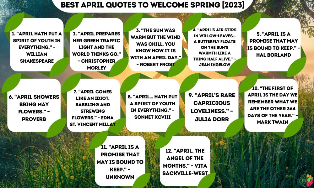 April Quotes To Welcome Spring