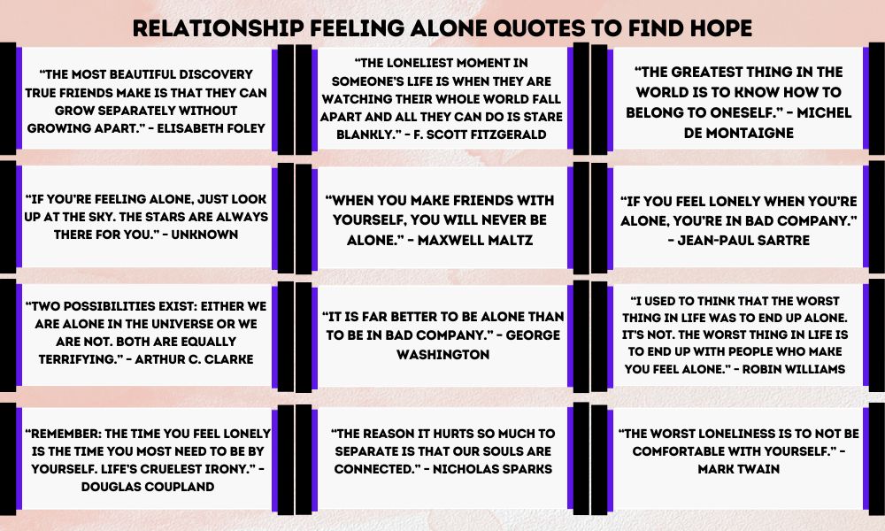 Best Relationship Feeling Alone Quotes To Find Hope