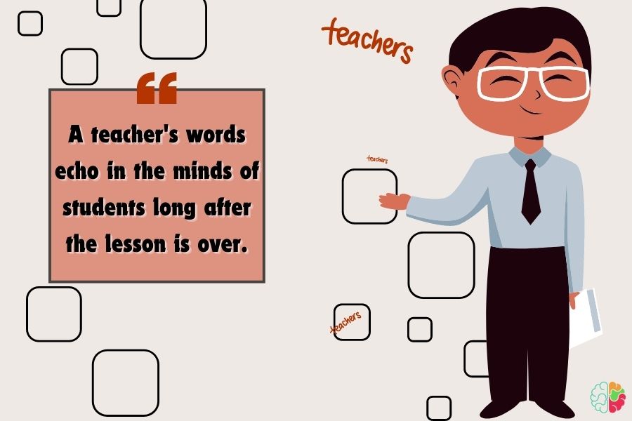 teacher's words