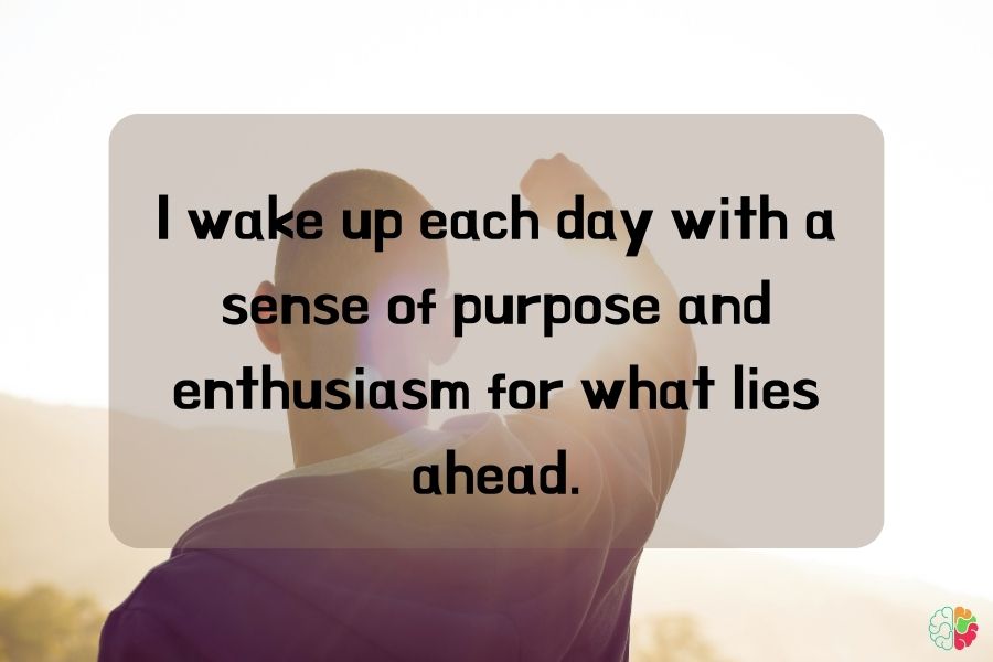 sense of purpose and enthusiasm