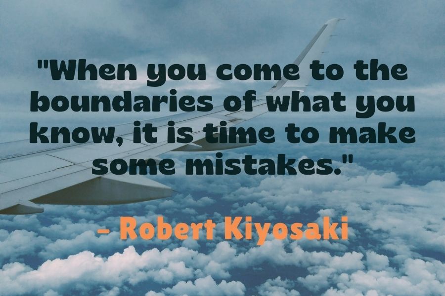 Robert Kiyosaki Quote about making mistake