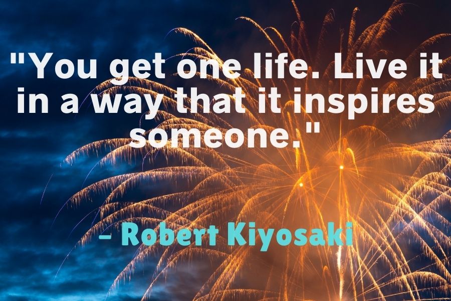 Robert Kiyosaki Quote about inspiring