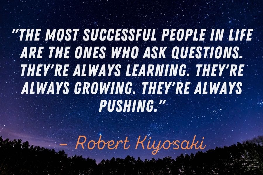 Robert Kiyosaki talks about asking questions
