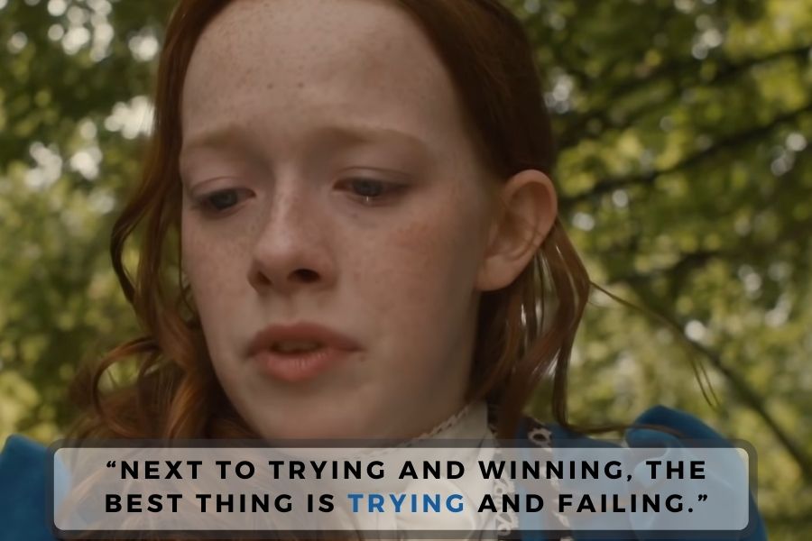 anne of green gables quote about trying and winning