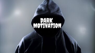 Hooded dark person showing the concept of dark motivation