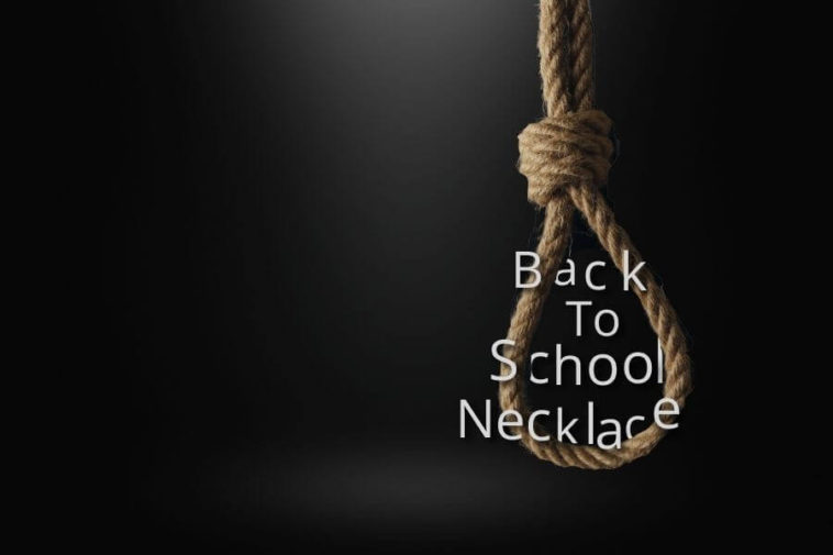 Suicide Rope _ representing Back to School Necklace phrase meaning