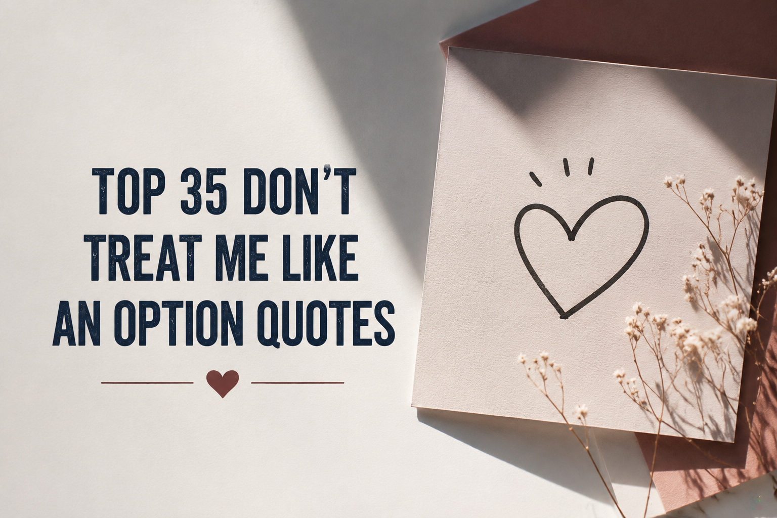 My Top 35 Don’t Treat Me Like an Option Quotes in 2026