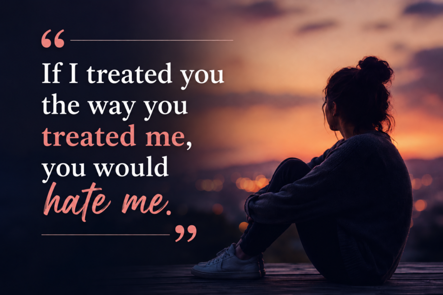 Person reflecting on a one-sided relationship