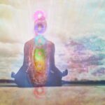 A person is meditating with Root Chakra Affirmations