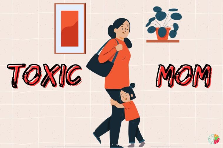 A baby is crying while a toxic mother doesn't care about her child